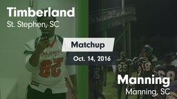 Matchup: Timberland vs. Manning  2016