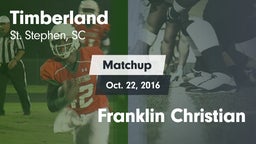 Matchup: Timberland vs. Franklin Christian 2016
