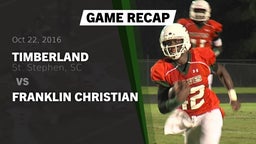 Recap: Timberland  vs. Franklin Christian 2016