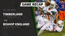 Recap: Timberland  vs. Bishop England  2016