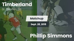 Matchup: Timberland vs. Phillip Simmons 2018