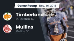 Recap: Timberland  vs. Mullins  2018