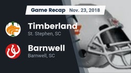 Recap: Timberland  vs. Barnwell  2018