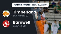 Recap: Timberland  vs. Barnwell  2019
