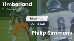 Matchup: Timberland vs. Philip Simmons  2020