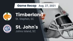 Recap: Timberland  vs. St. John's  2021