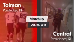 Matchup: Tolman vs. Central  2016