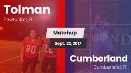 Matchup: Tolman vs. Cumberland  2017