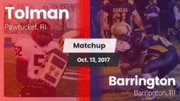 Matchup: Tolman vs. Barrington  2017