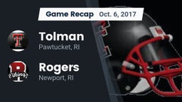 Recap: Tolman  vs. Rogers  2017