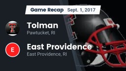 Recap: Tolman  vs. East Providence  2017