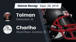 Recap: Tolman  vs. Chariho  2018