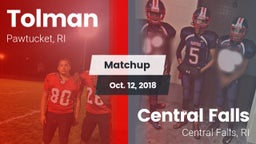 Matchup: Tolman vs. Central Falls  2018
