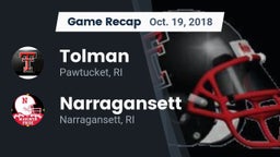 Recap: Tolman  vs. Narragansett  2018