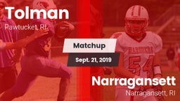 Matchup: Tolman vs. Narragansett  2019