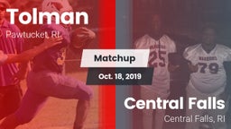 Matchup: Tolman vs. Central Falls  2019
