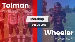 Matchup: Tolman vs. Wheeler 2019