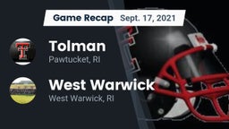 Recap: Tolman  vs. West Warwick  2021