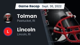 Recap: Tolman  vs. Lincoln  2022