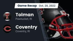 Recap: Tolman  vs. Coventry  2022