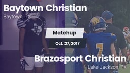 Matchup: Baytown Christian vs. Brazosport Christian  2017