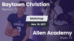 Matchup: Baytown Christian vs. Allen Academy 2017