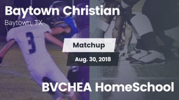 Matchup: Baytown Christian vs. BVCHEA HomeSchool 2018