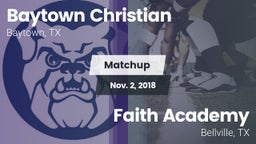 Matchup: Baytown Christian vs. Faith Academy  2018