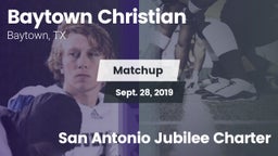 Matchup: Baytown Christian vs. San Antonio Jubilee Charter 2019