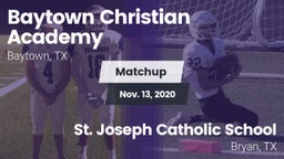 Matchup: Baytown Christian vs. St. Joseph Catholic School 2020