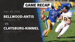 Recap: Bellwood-Antis  vs. Claysburg-Kimmel  2016