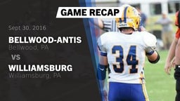 Recap: Bellwood-Antis  vs. Williamsburg  2016