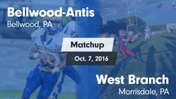 Matchup: Bellwood-Antis vs. West Branch  2016