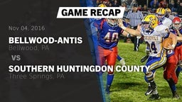 Recap: Bellwood-Antis  vs. Southern Huntingdon County  2016