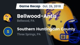 Recap: Bellwood-Antis  vs. Southern Huntingdon County  2018