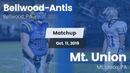 Matchup: Bellwood-Antis vs. Mt. Union  2019