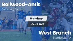 Matchup: Bellwood-Antis vs. West Branch  2020