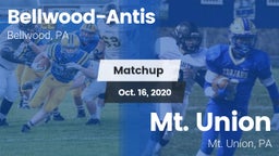 Matchup: Bellwood-Antis vs. Mt. Union  2020