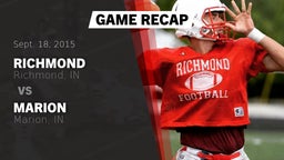 Recap: Richmond  vs. Marion  2015