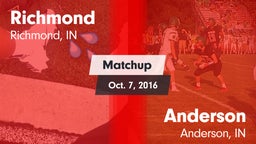 Matchup: Richmond vs. Anderson  2016
