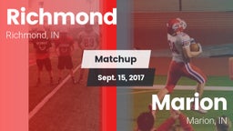 Matchup: Richmond vs. Marion  2017