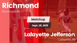Matchup: Richmond vs. Lafayette Jefferson  2018