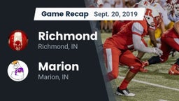 Recap: Richmond  vs. Marion  2019