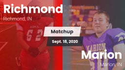 Matchup: Richmond vs. Marion  2020