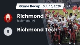 Recap: Richmond  vs. Richmond Tech 2020