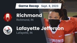 Recap: Richmond  vs. Lafayette Jefferson  2023