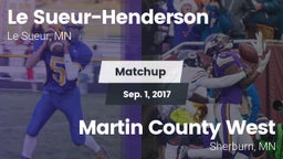 Matchup: Le Sueur-Henderson vs. Martin County West  2017