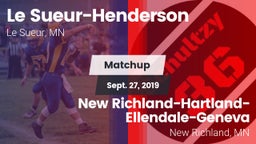 Matchup: Le Sueur-Henderson vs. New Richland-Hartland-Ellendale-Geneva  2019
