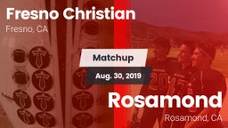Matchup: Fresno Christian vs. Rosamond  2019