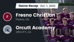 Recap: Fresno Christian vs. Orcutt Academy 2022